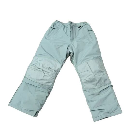Lands End Kids Squall Waterproof Insulated Iron Knee Winter Snow Pants Grey 10H - Picture 1 of 8